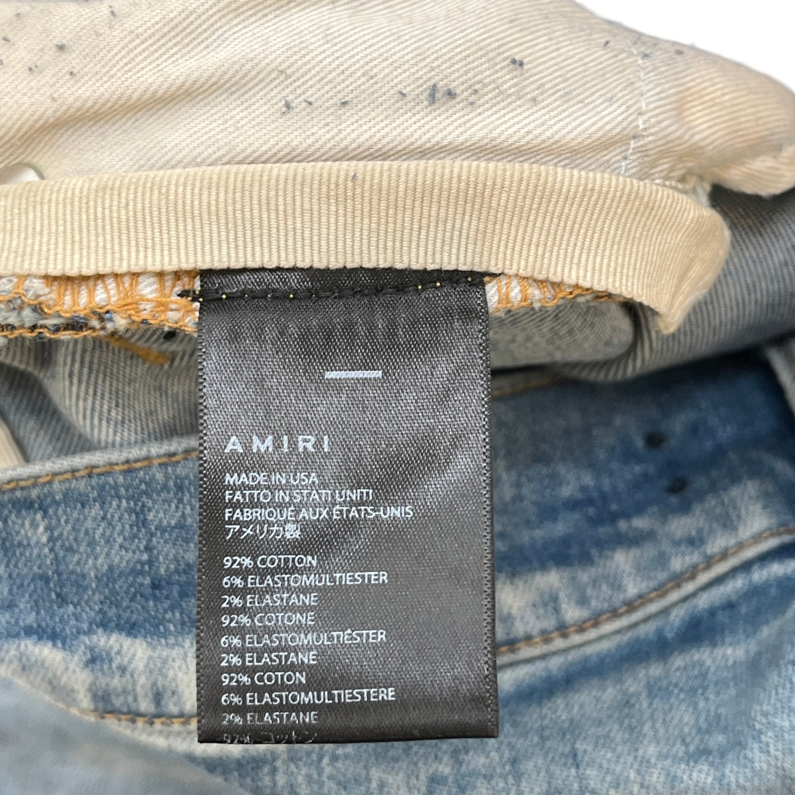 Men's MX1 Distressed Bandana Jeans Blue Size S / W30 - Photo 10