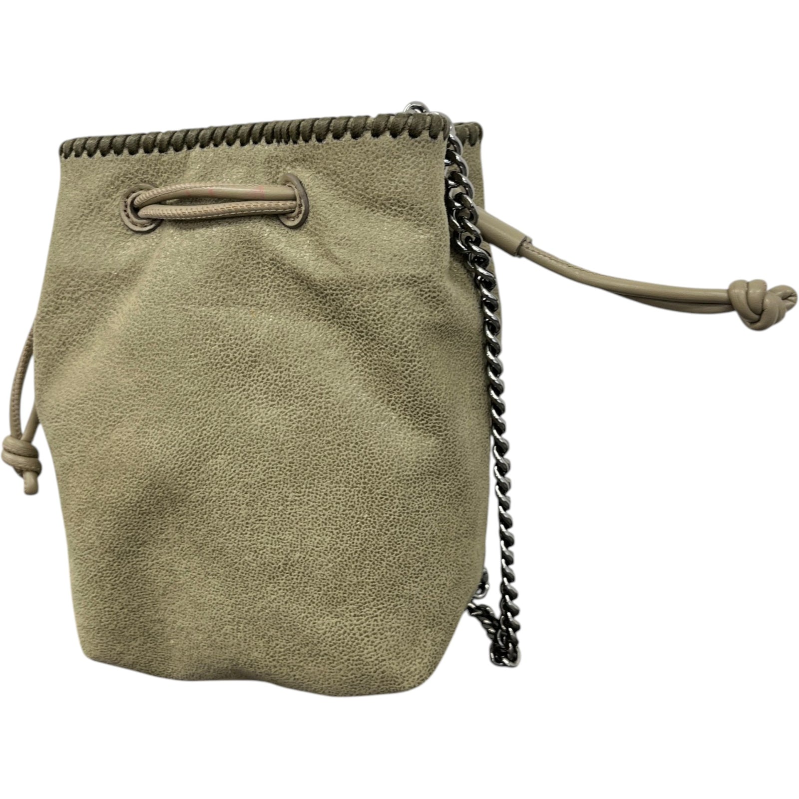 Women's Falabella Chain Bucket Bag Khaki - Photo 7