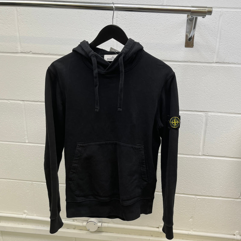 Men's Applique Logo Hoodie Black Size S