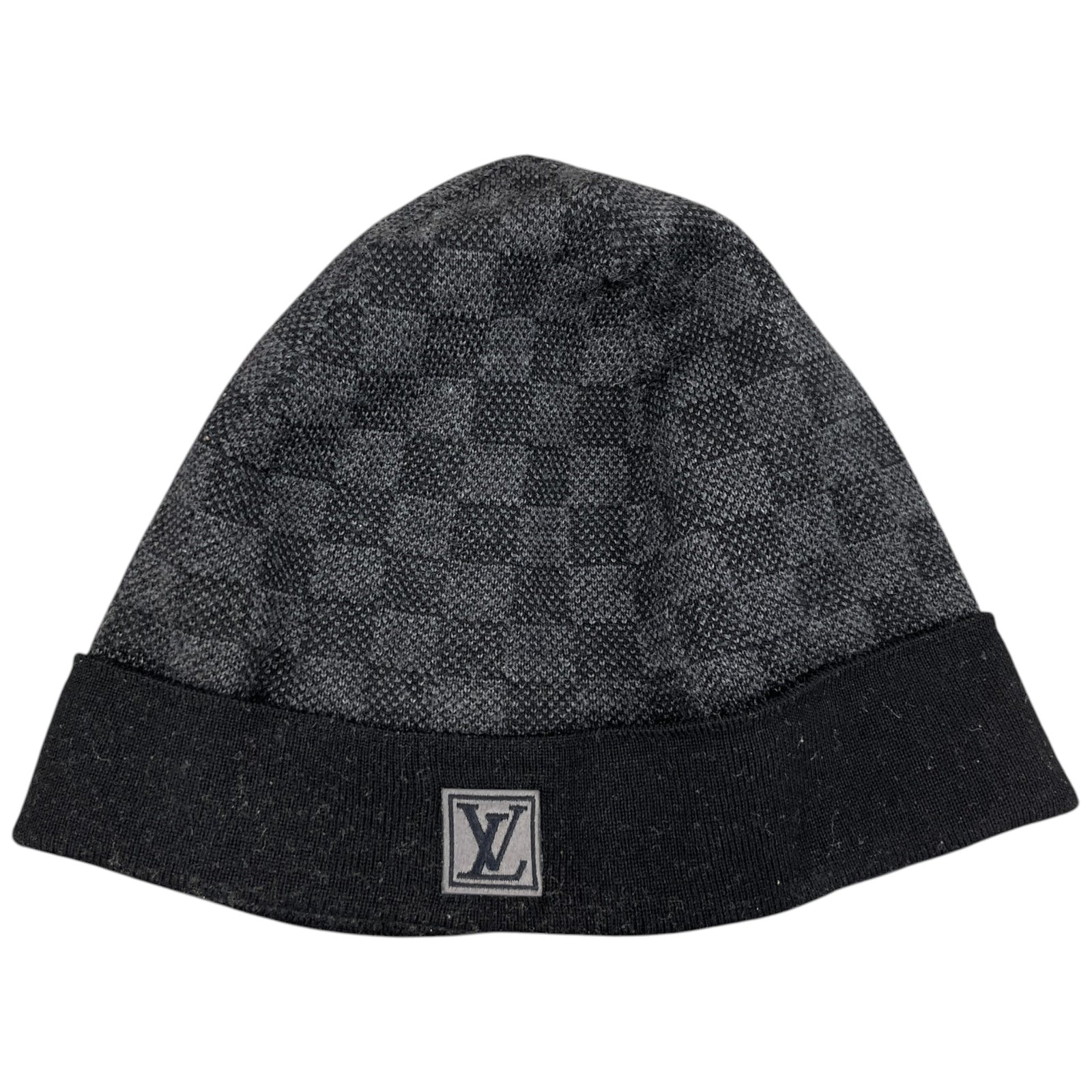 Men's Néo Petit Damier Beanie Hat Black - Photo 1