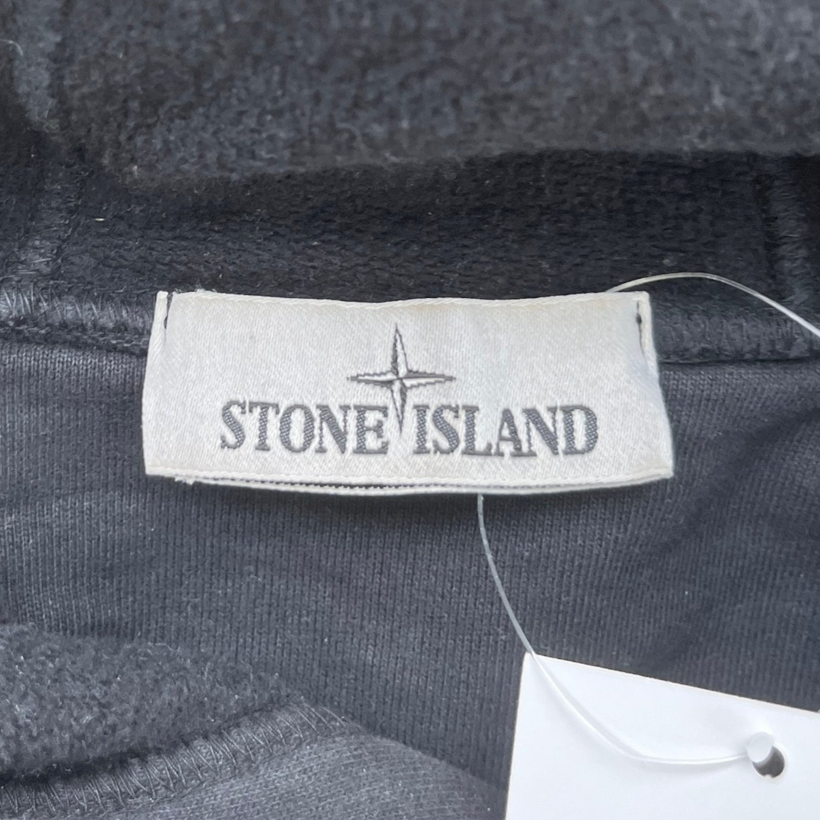 Men's Applique Logo Hoodie Black Size S - Photo 7