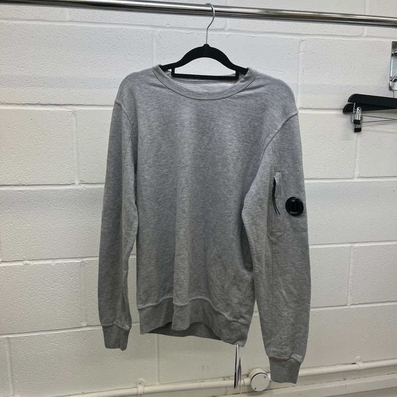Men's Arm Lens Crewneck Sweatshirt Grey Size XS