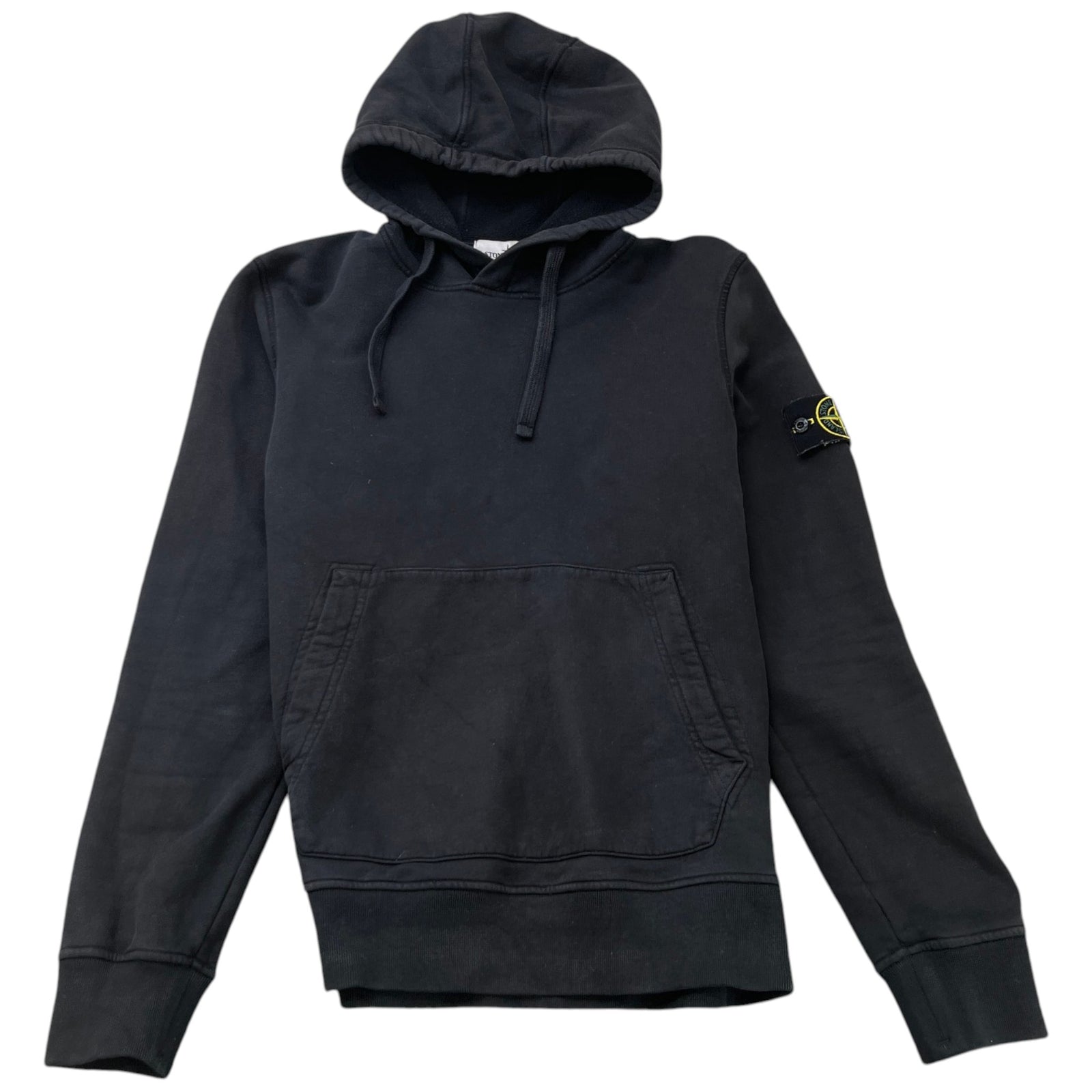 Men's Applique Logo Hoodie Black Size S - Photo 1
