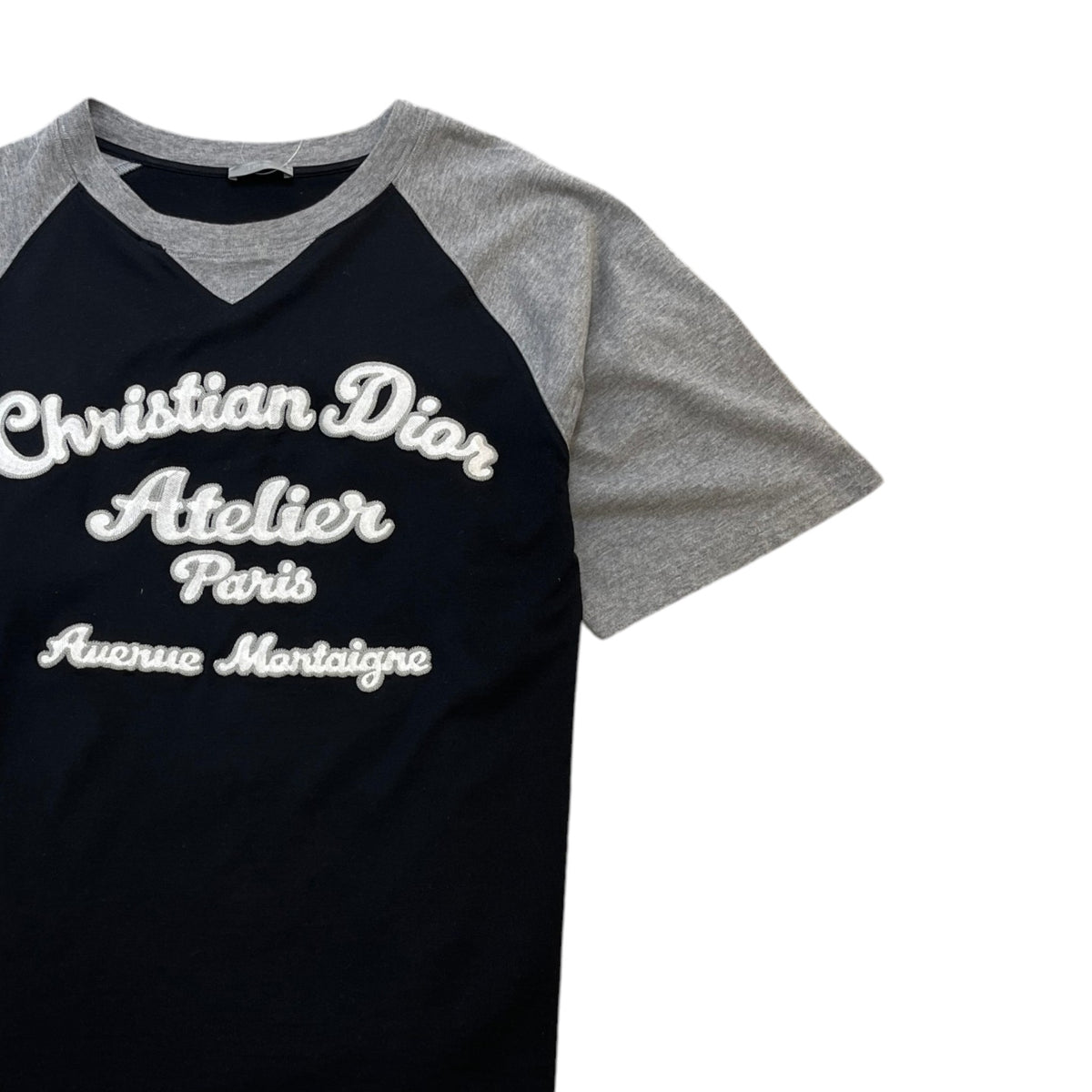 Men's Embroidered Logo T-Shirt Black Size L - Photo 3