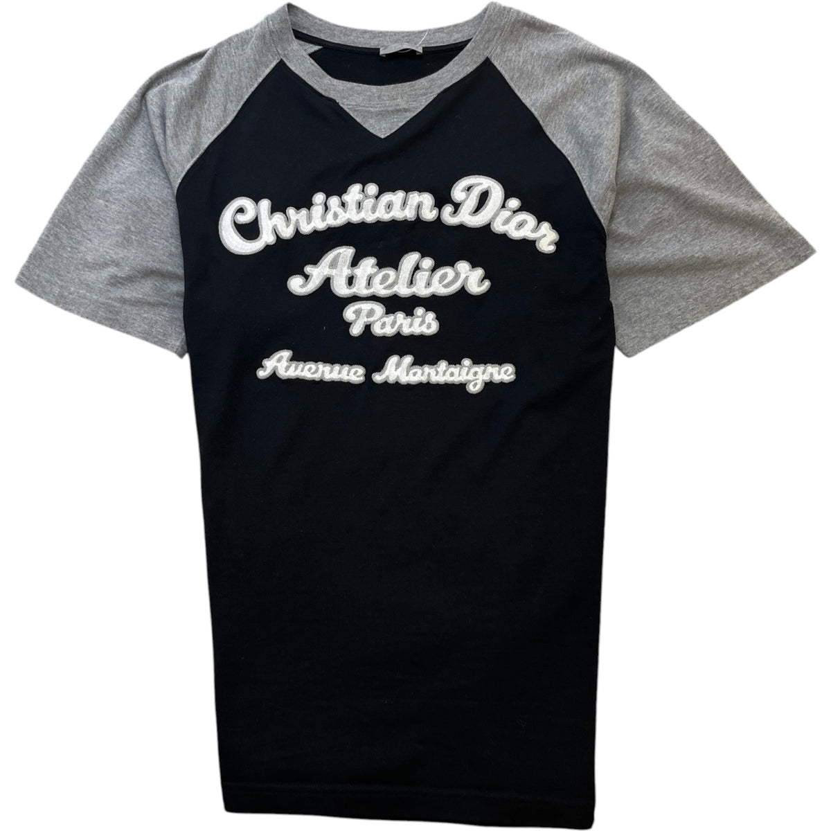 Men's Embroidered Logo T-Shirt Black Size L - Photo 1