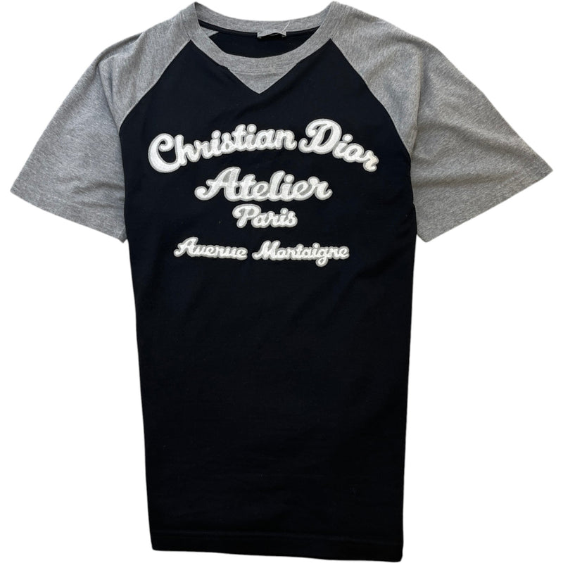 Men's Embroidered Logo T-Shirt Black Size L