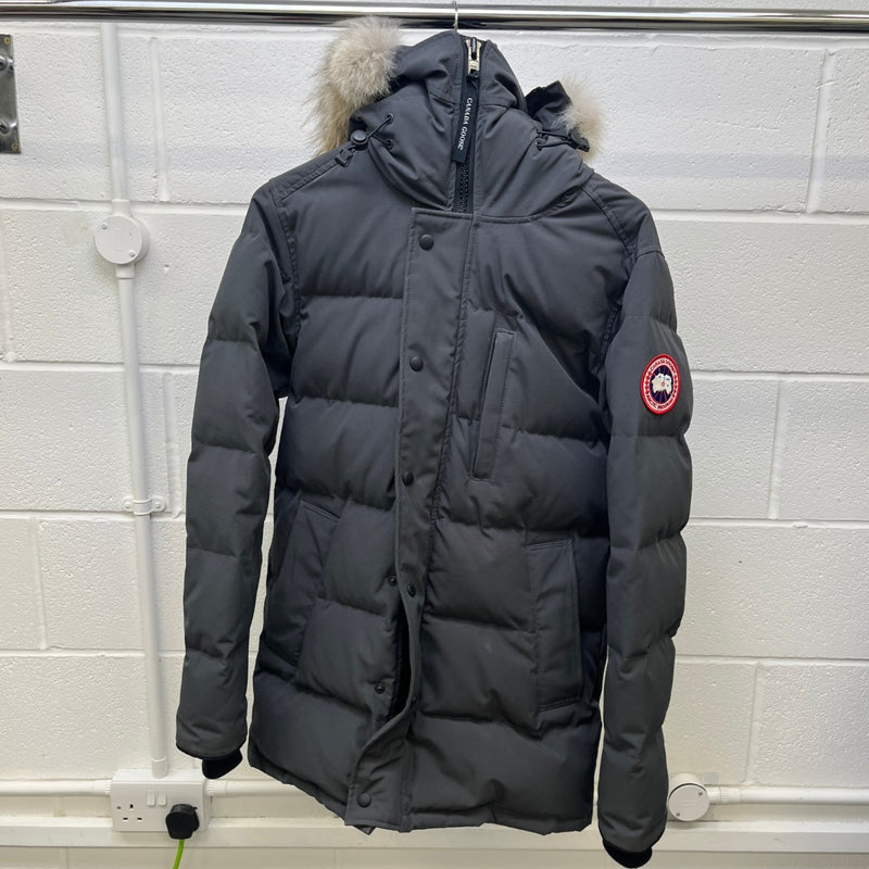 Men's Carson Graphite Down Jacket Grey Size S