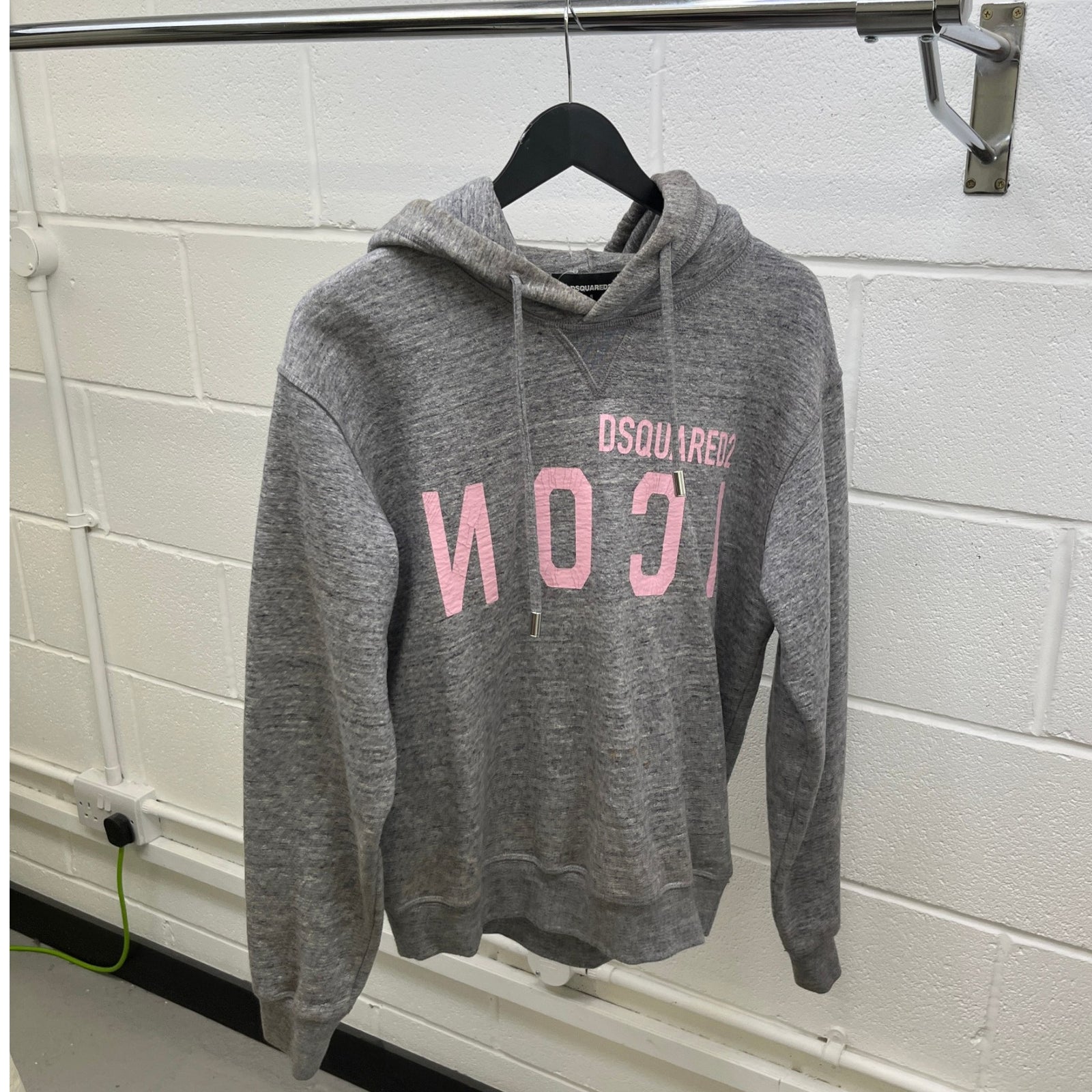 Men's Cracked Logo Jumper Grey Size S - Photo 8