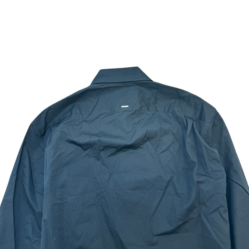 Men's Pocket Logo Long Sleeve Shirt Black Size XXL