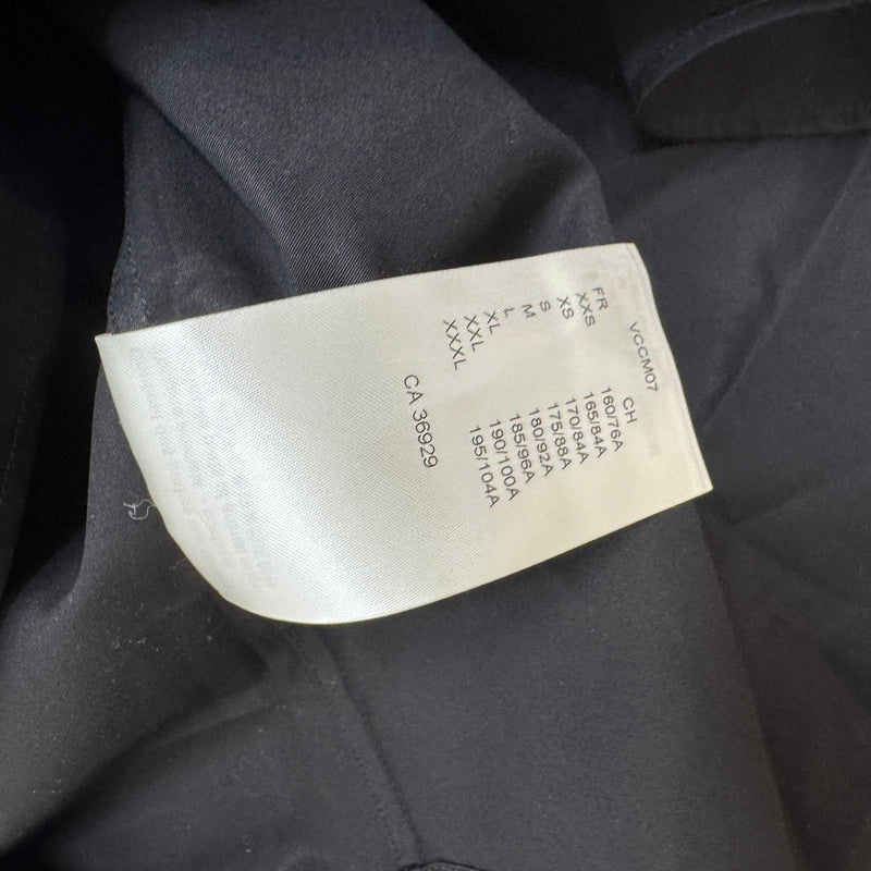 Men's Pocket Logo Long Sleeve Shirt Black Size XXL