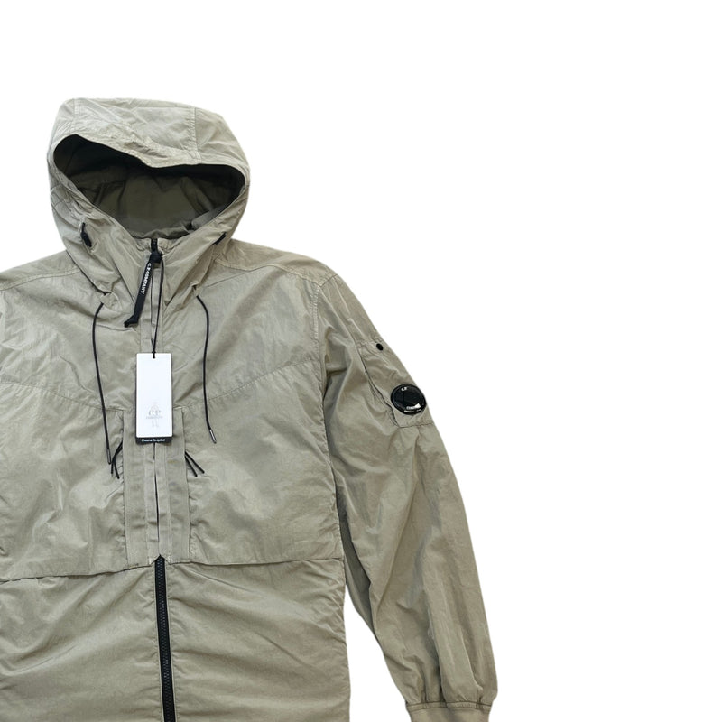 Men's Chrome R Hooded Overshirt Jacket Green Size L