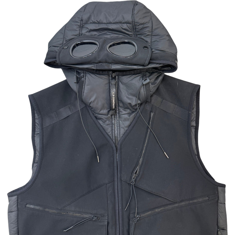 Men's Soft Shell Goggle Gilet Black Size M