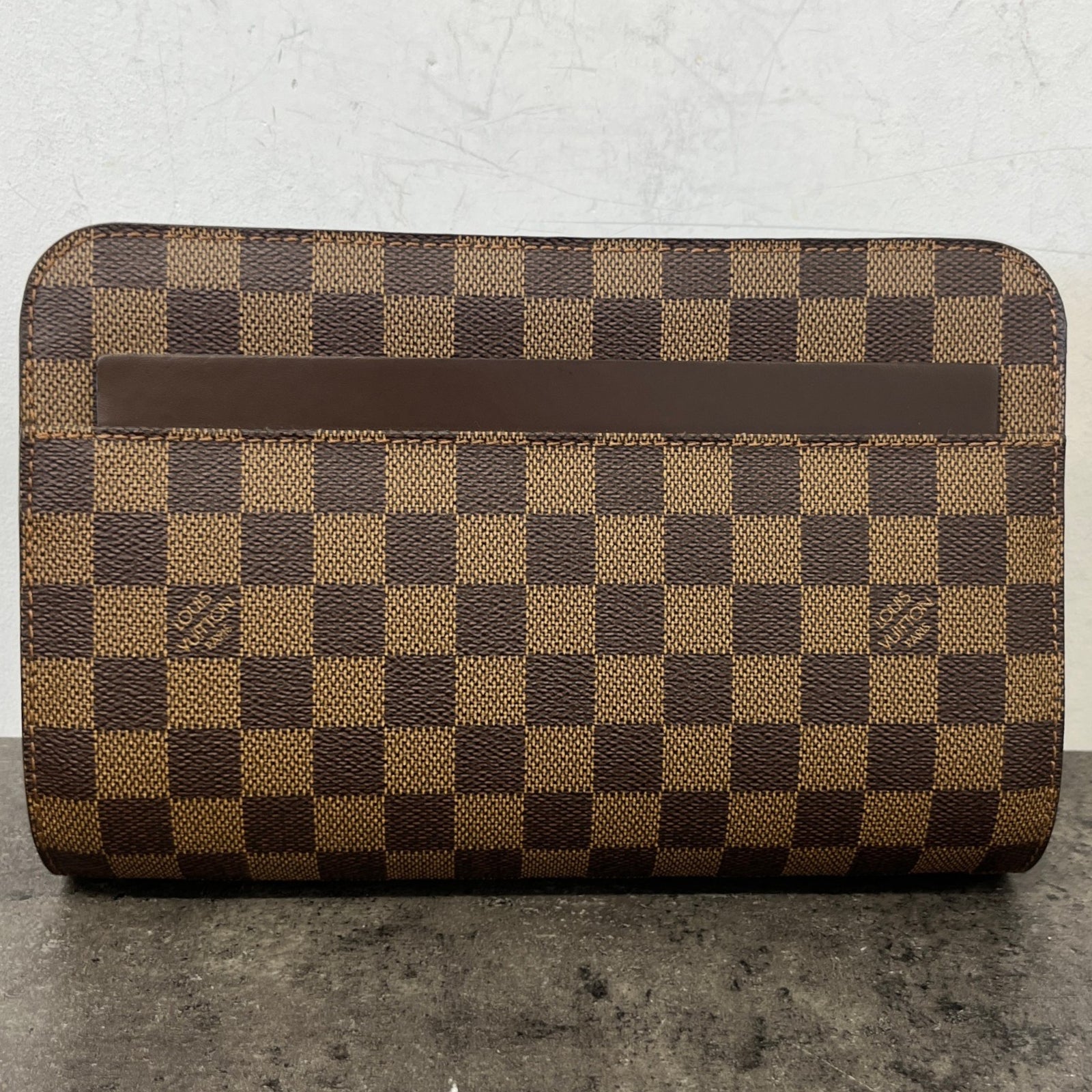 Women's Damier Ebene Saint Louis Clutch Brown - Photo 12