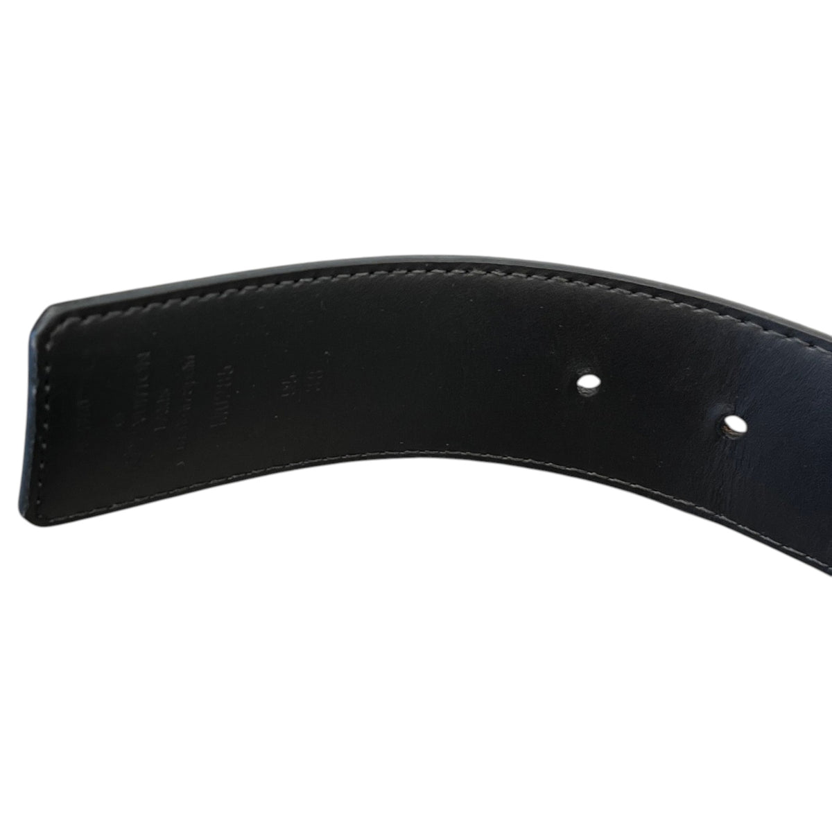 Men's Monogram Reversible Eclipse Belt Grey Size 32" - Photo 8