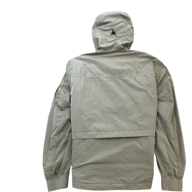 Men's Chrome R Hooded Overshirt Jacket Green Size L