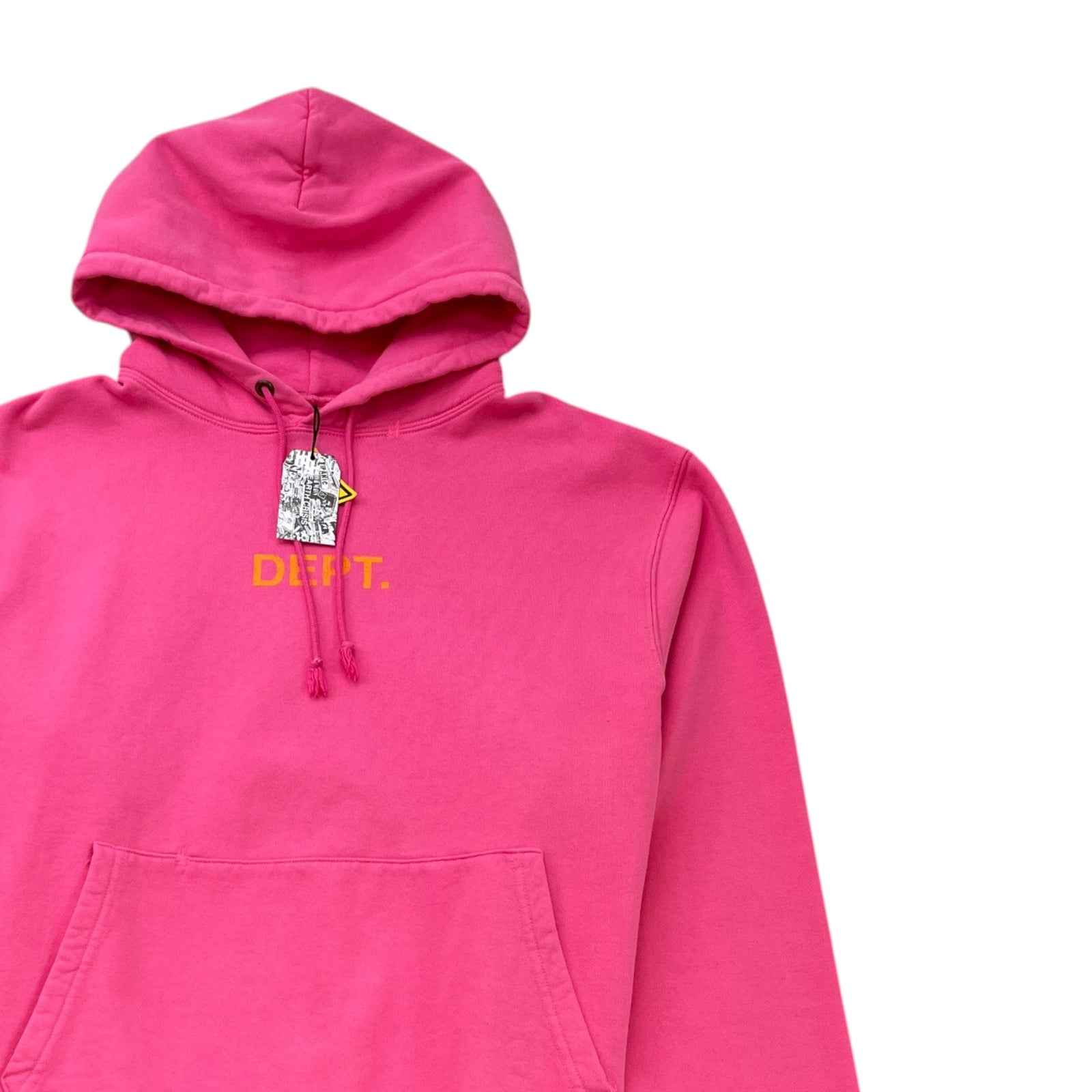 Men's Logo Print Hoodie Pink Size XL - Photo 3
