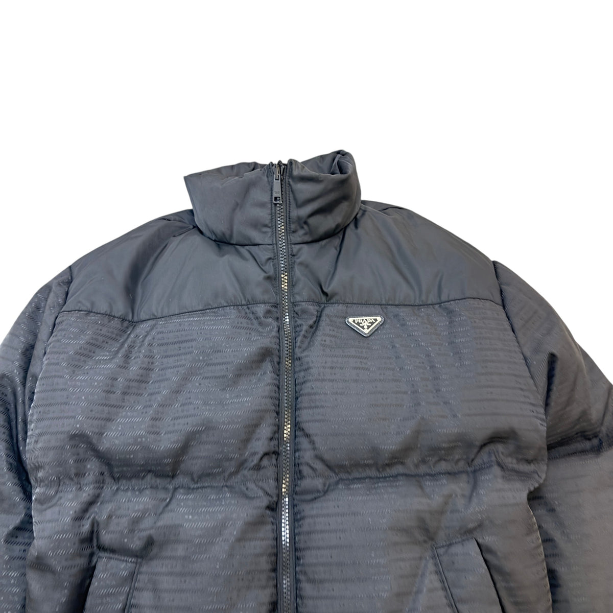 Men's Re-Nylon Reversible Down Jacket Black Size XL - Photo 9