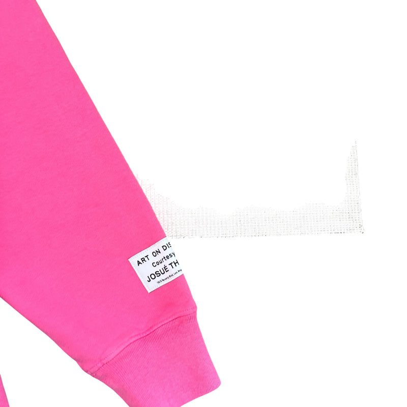 Men's Logo Print Hoodie Pink Size XL