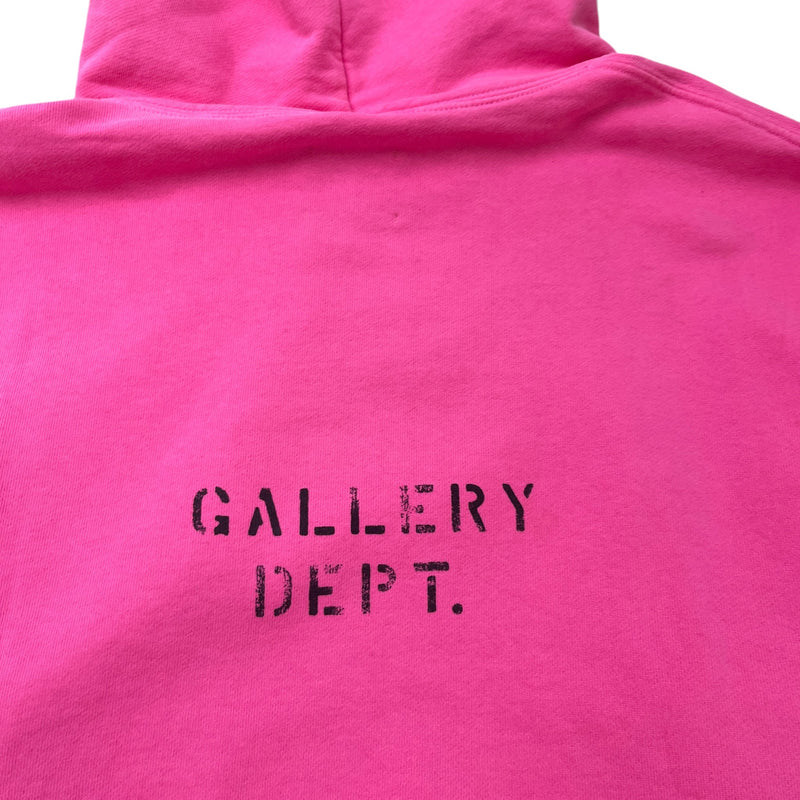 Men's Logo Print Hoodie Pink Size XL