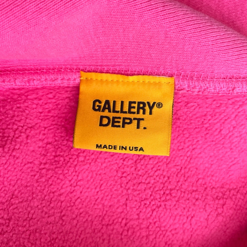 Men's Logo Print Hoodie Pink Size XL