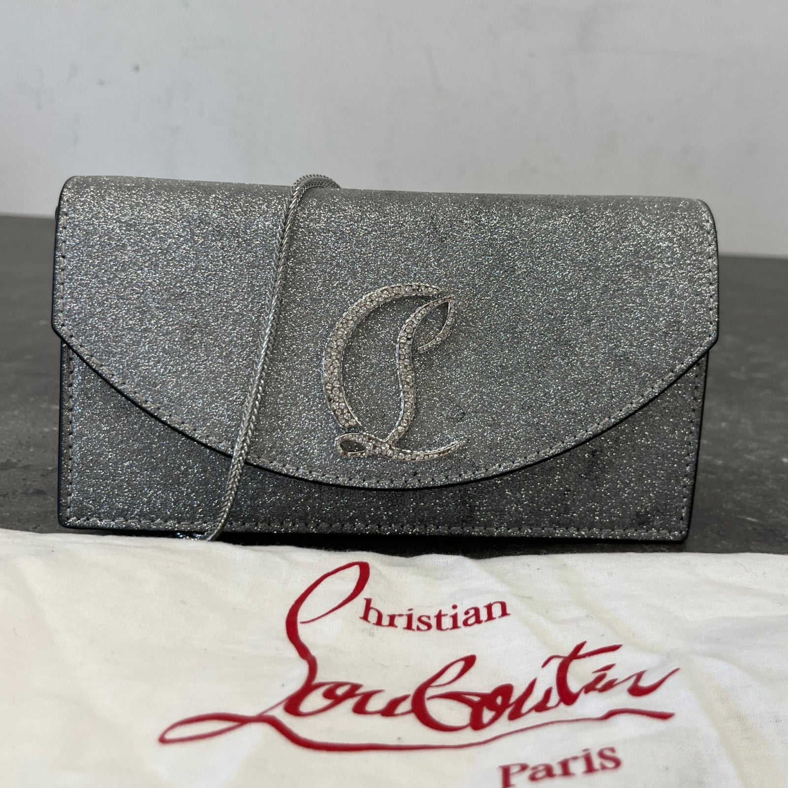 Women's Loubi54 Glitter Bag Silver - Photo 14