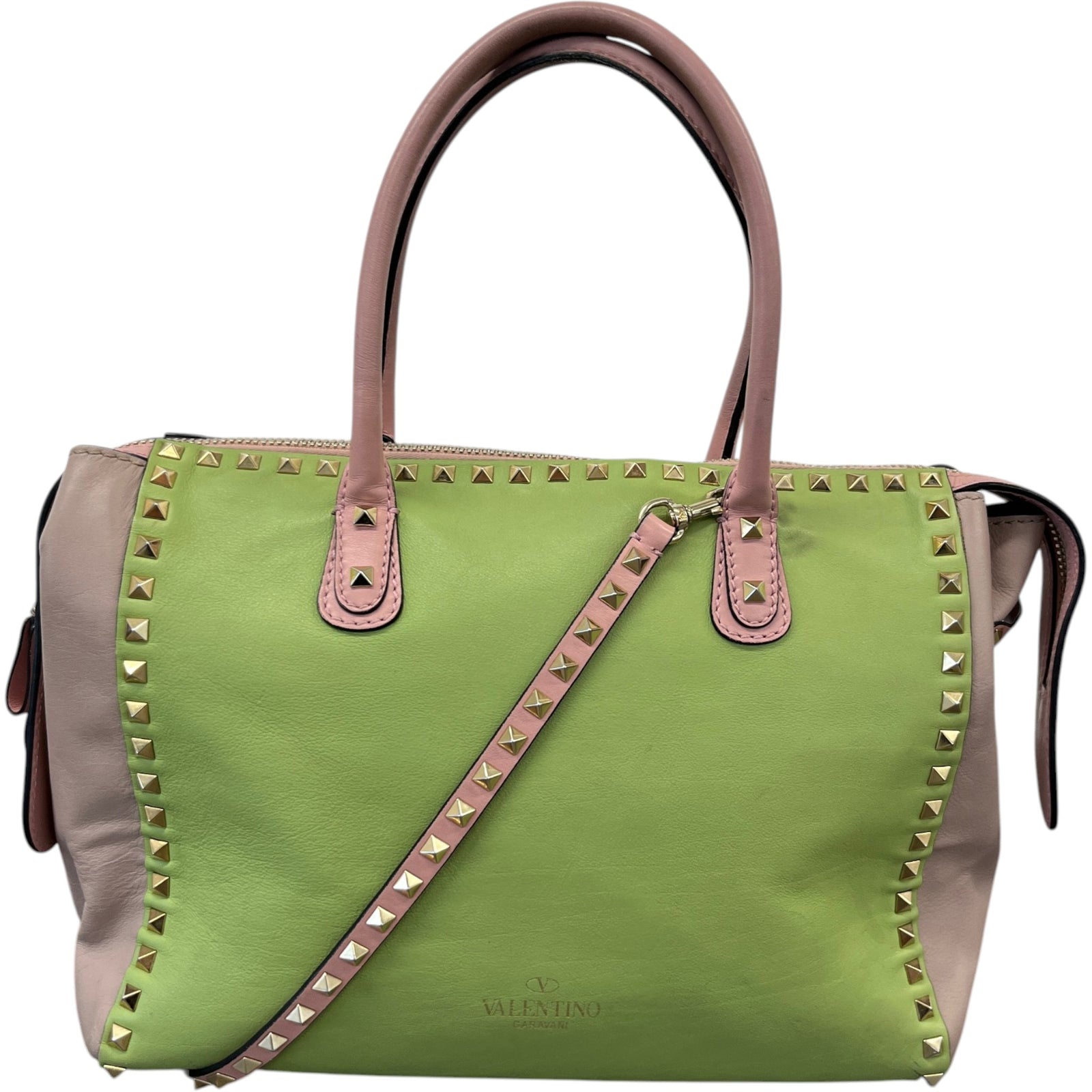 Women's Rockstud Pastel Tote Bag Pink - Photo 1