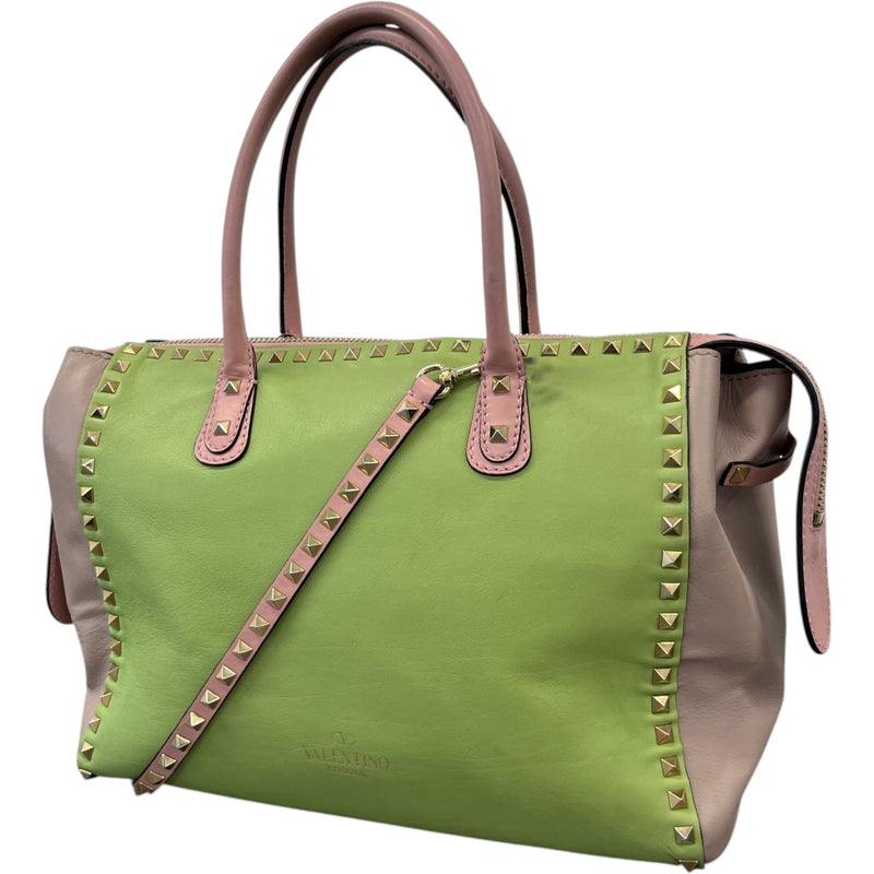 Women's Rockstud Pastel Tote Bag Pink