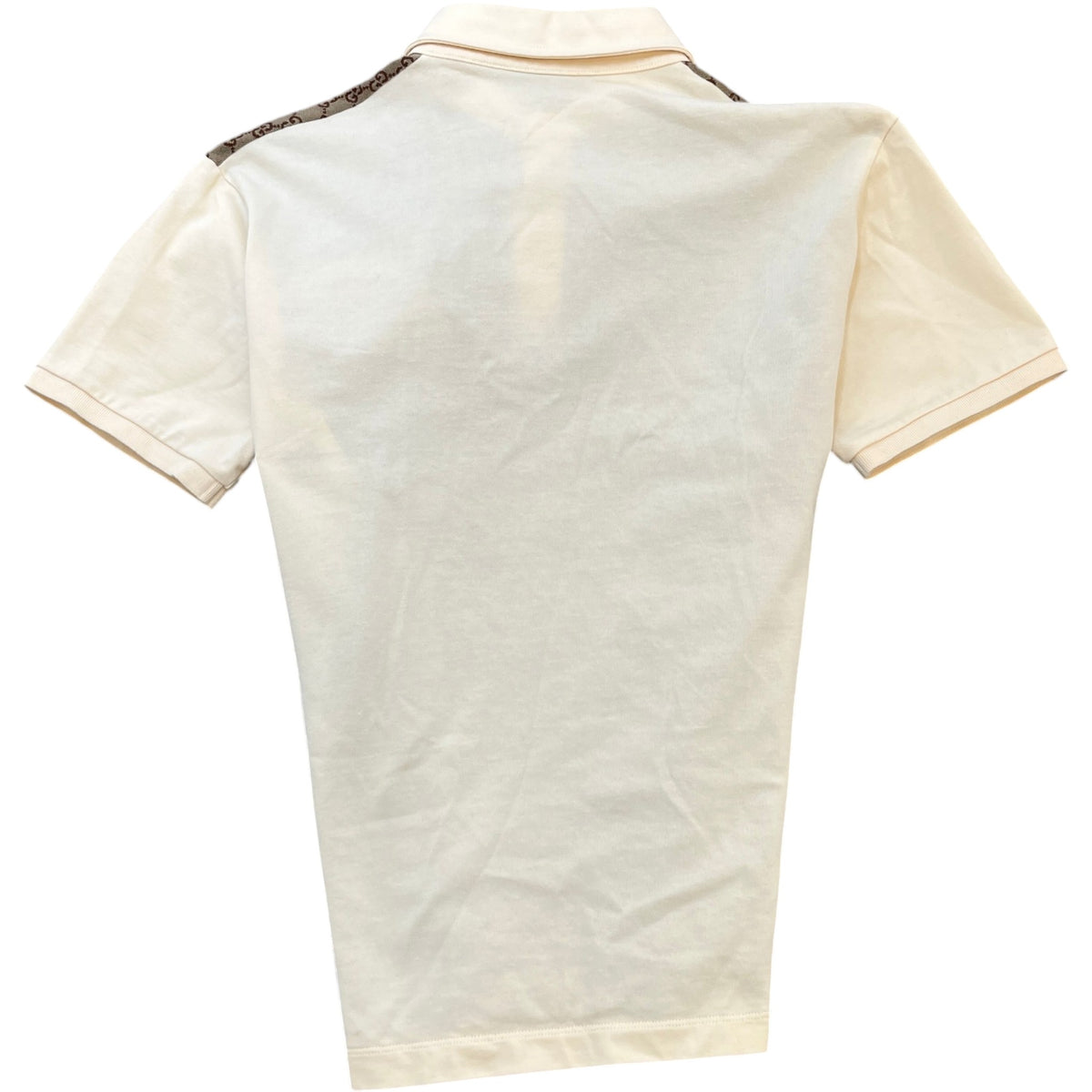Men's GG Supreme Polo Shirt Beige Size M - Photo 2