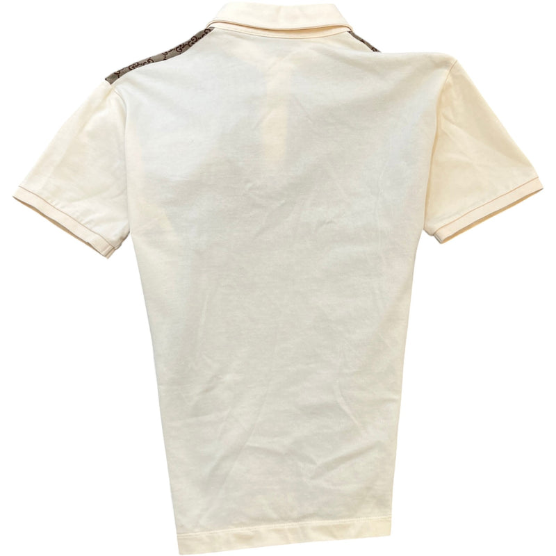 Men's GG Supreme Polo Shirt Beige Size M