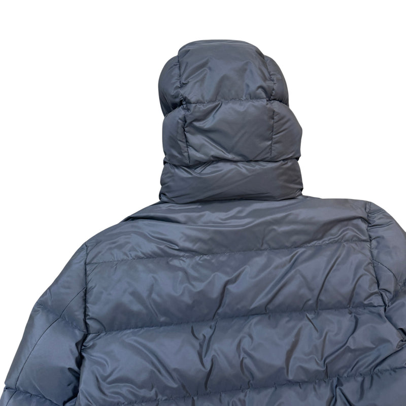 Men's Plaque Logo Down Jacket Navy Size S