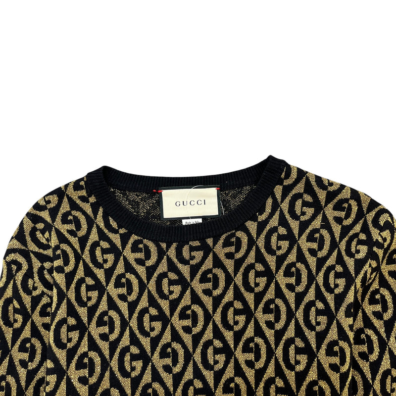 Men's GG Jacquard Lurex Sweatshirt Black Size S