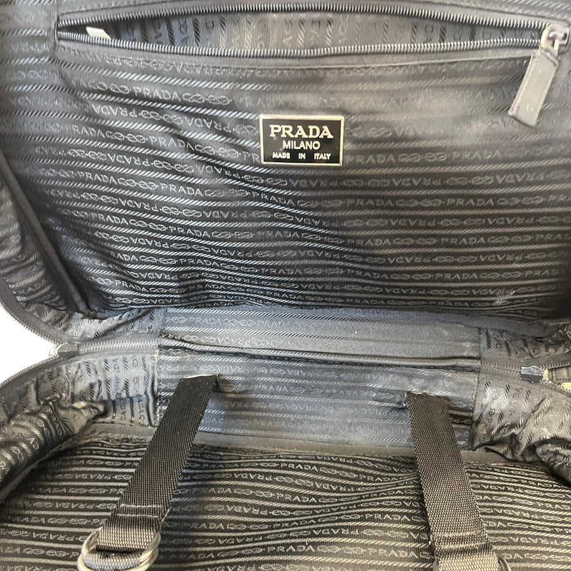 Men's Nylon Saffiano Travel Bag Black