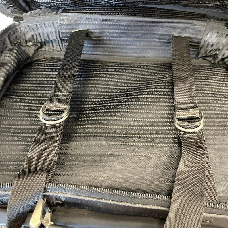 Men's Nylon Saffiano Travel Bag Black