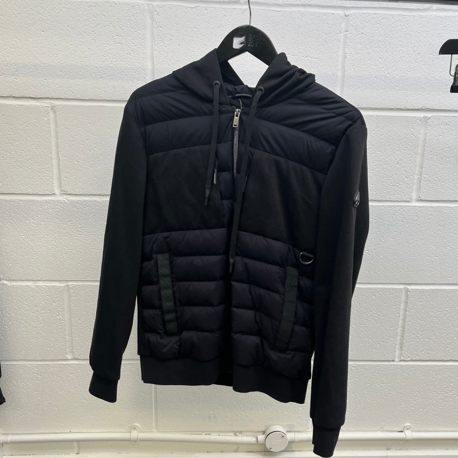 Men's Garnier Hybrid Hoodie Jacket Black Size M - Photo 7