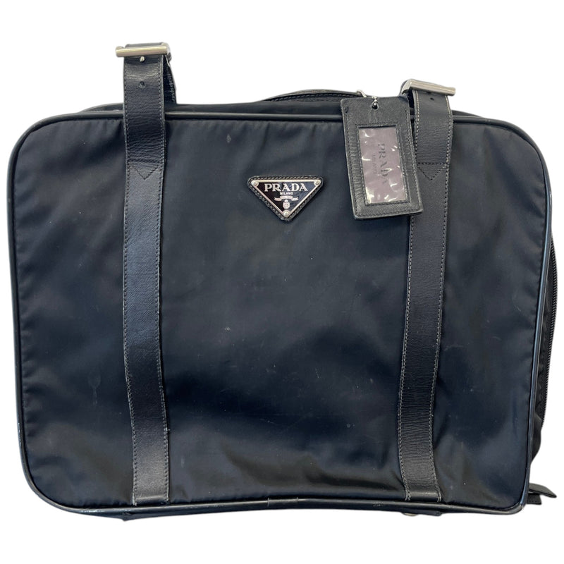 Men's Nylon Saffiano Travel Bag Black
