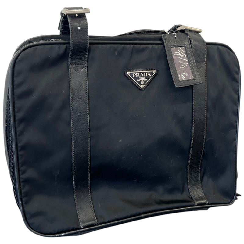 Men's Nylon Saffiano Travel Bag Black