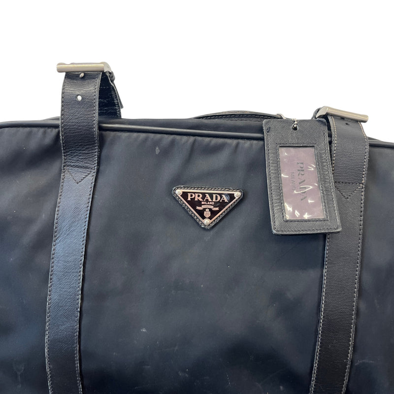 Men's Nylon Saffiano Travel Bag Black