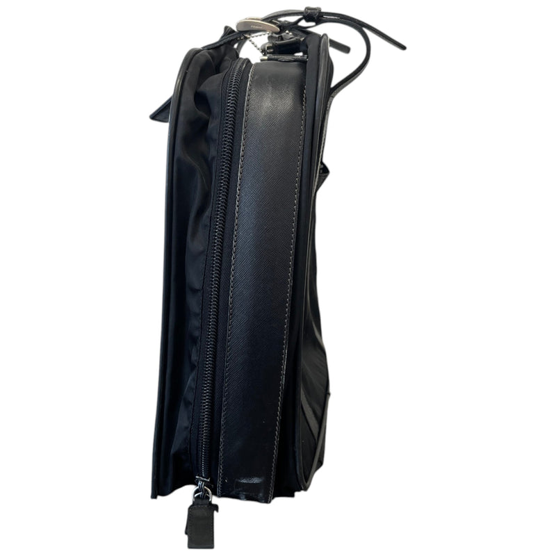 Men's Nylon Saffiano Travel Bag Black