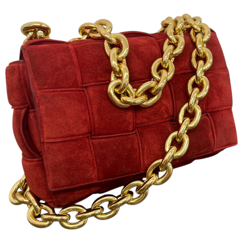 Women's Cassette Leather Crossbody Handbag Red