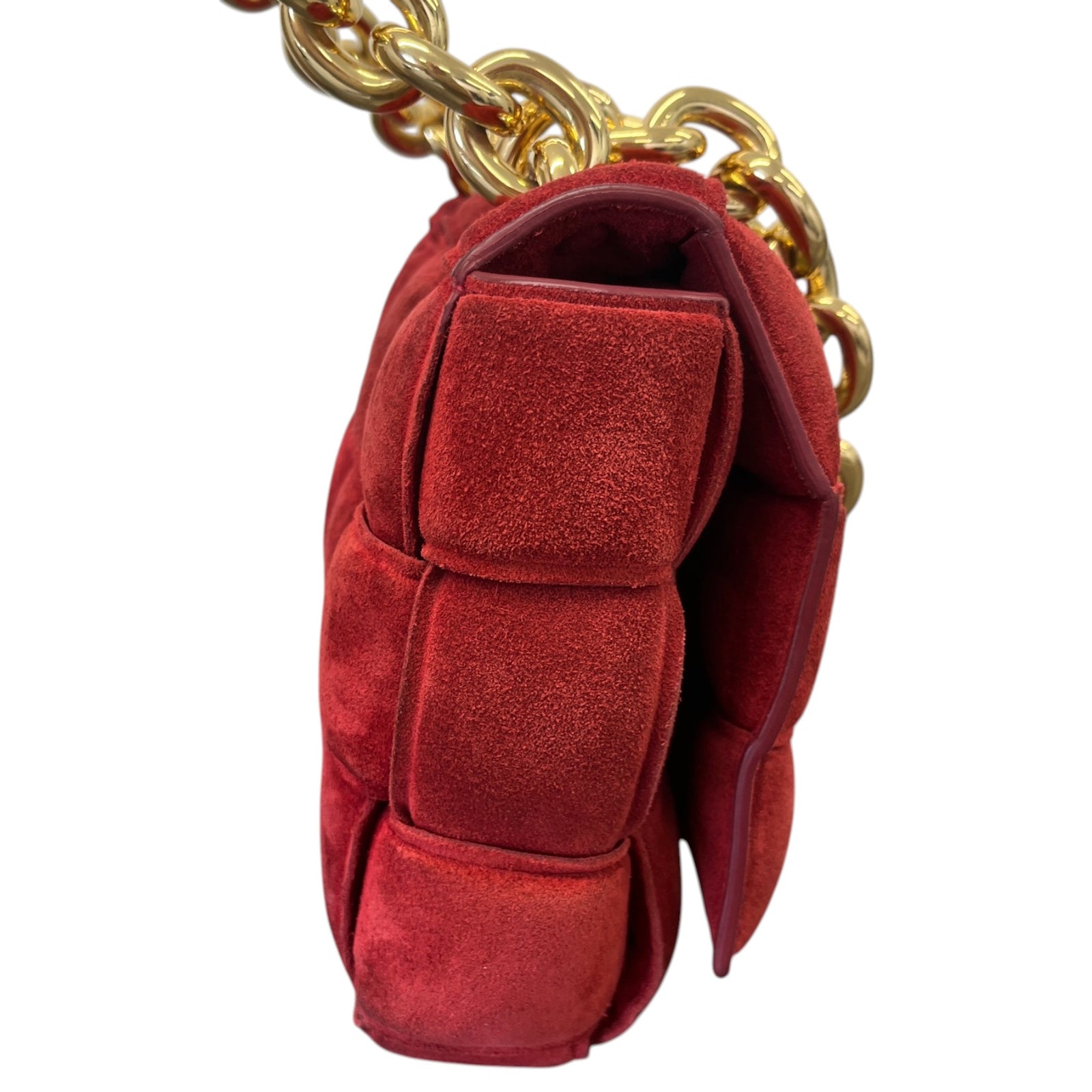 Women's Cassette Leather Crossbody Handbag Red - Photo 6