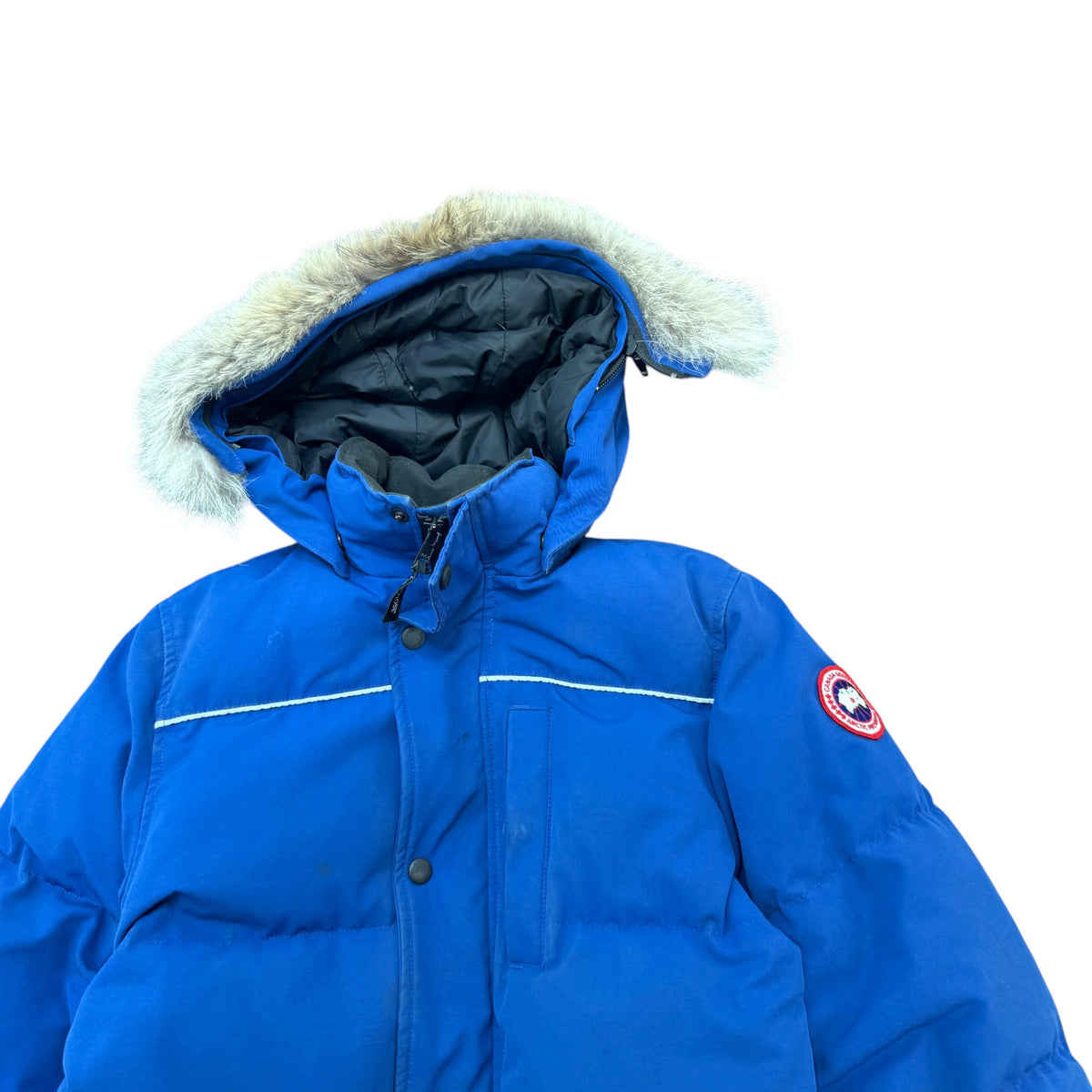 Boy's Eakin Parka Down Jacket Blue Size 16 years - Photo 3