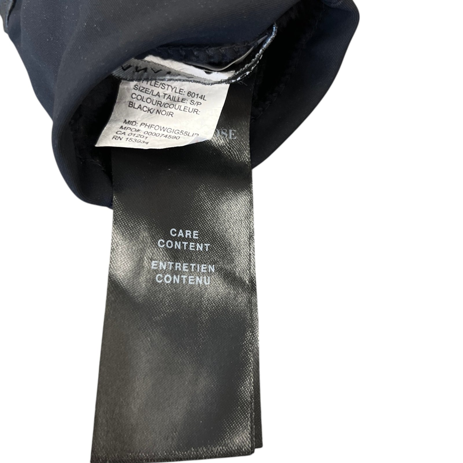 Women's Mixed Media Gloves Black Size S - Photo 8
