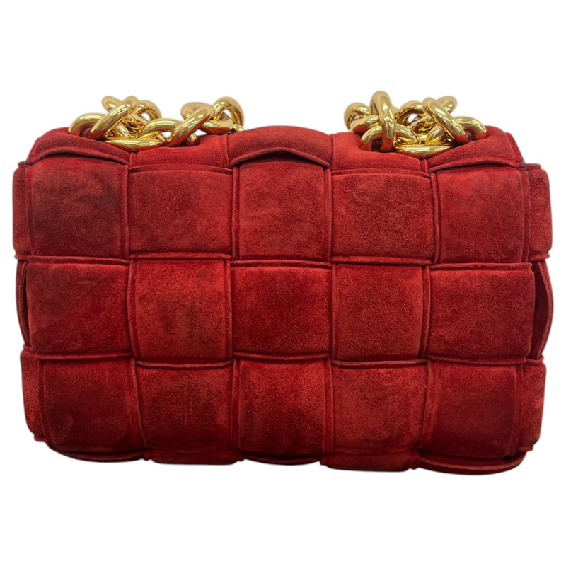 Women's Cassette Leather Crossbody Handbag Red
