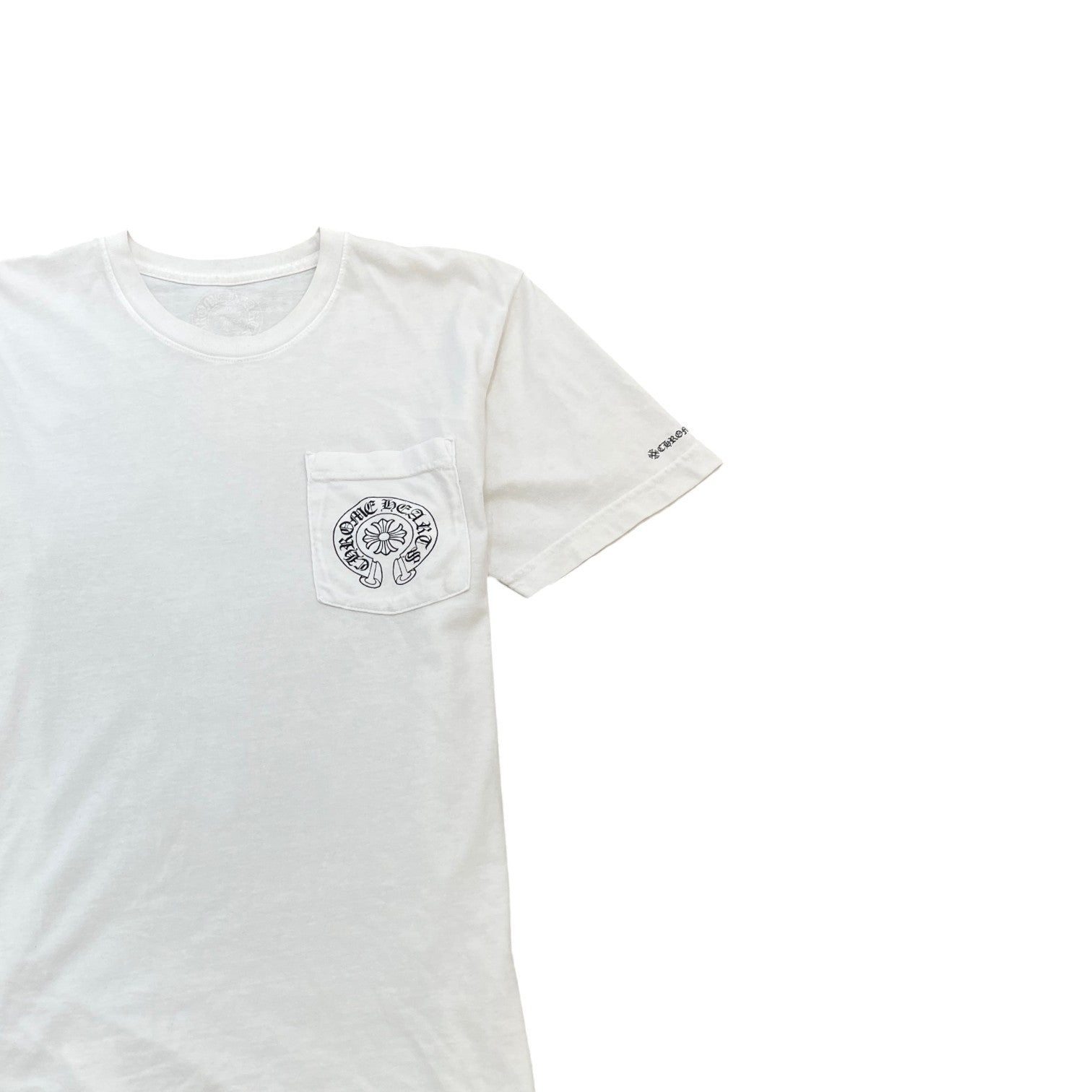 Men's Horseshoe Logo Print T-Shirt White Size M - Photo 3