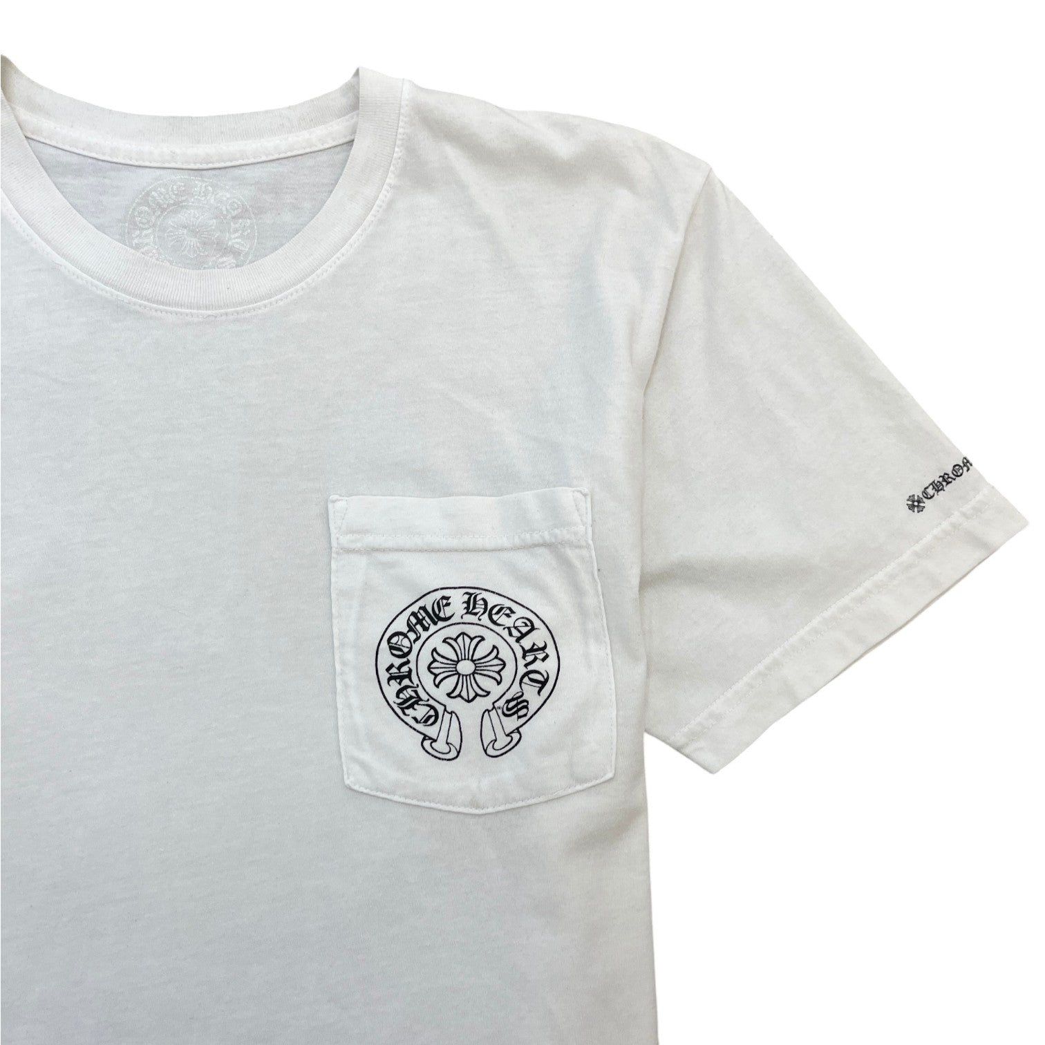 Men's Horseshoe Logo Print T-Shirt White Size M - Photo 6