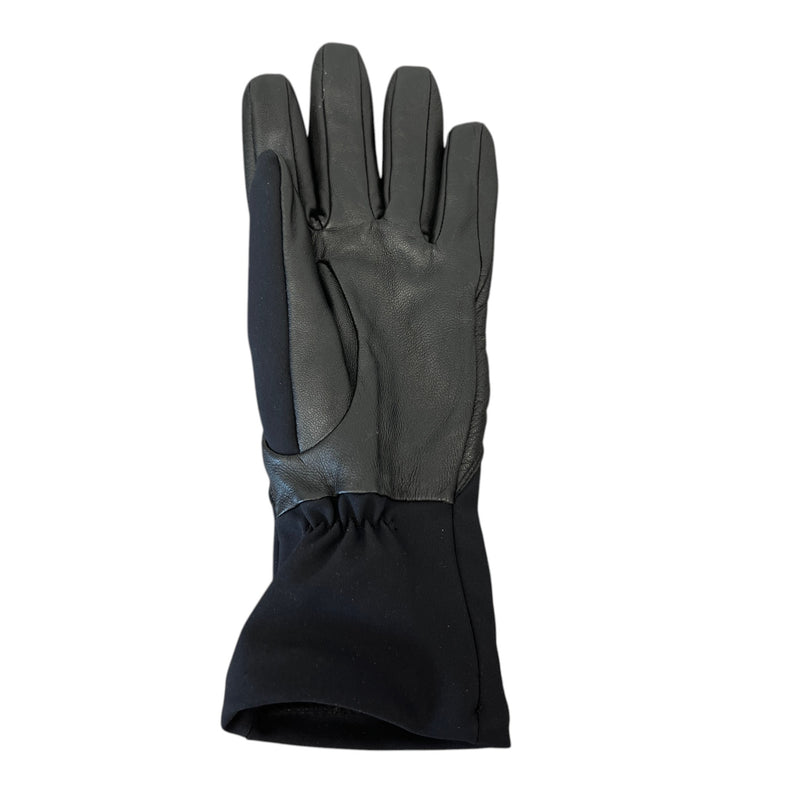 Women's Mixed Media Gloves Black Size S