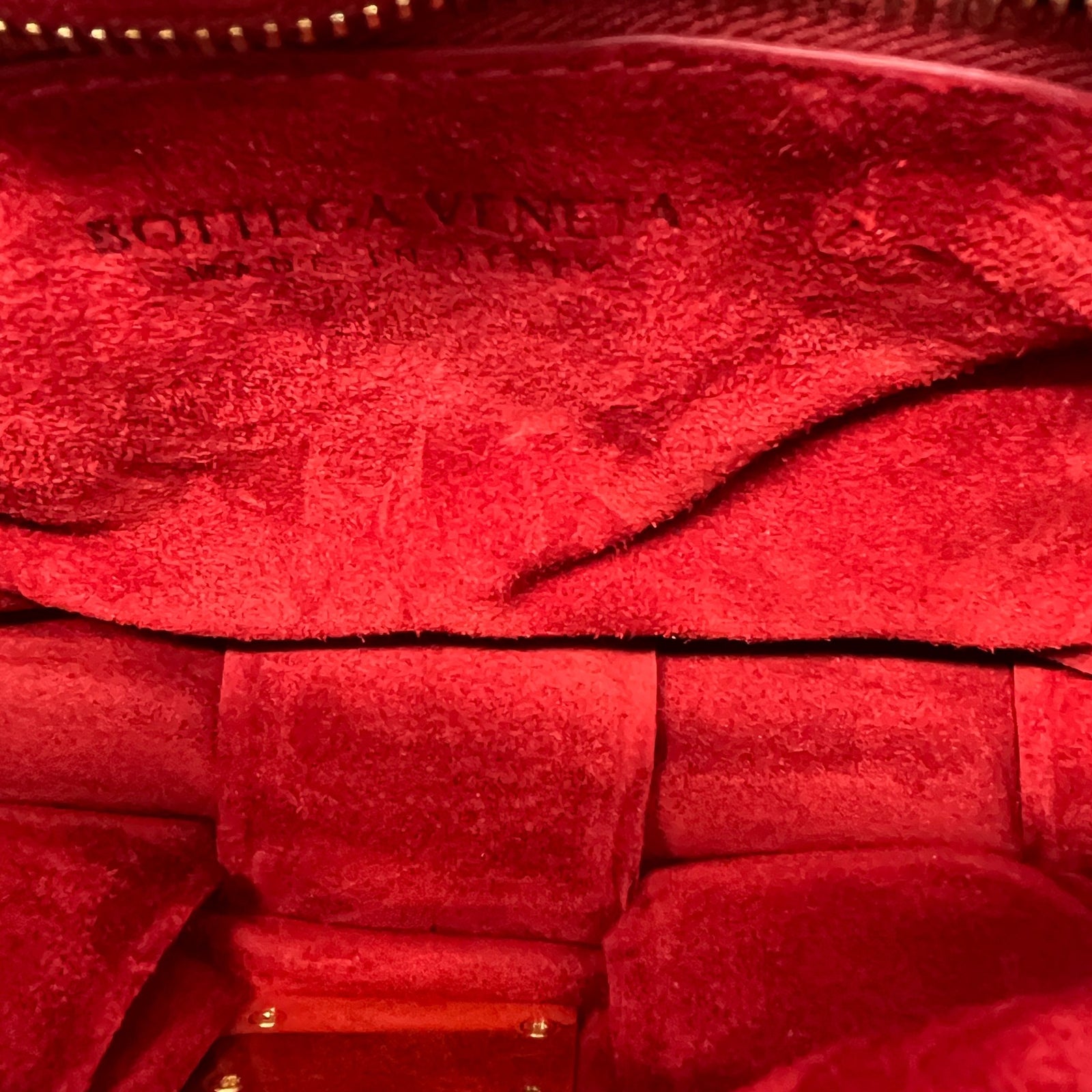 Women's Cassette Leather Crossbody Handbag Red - Photo 12