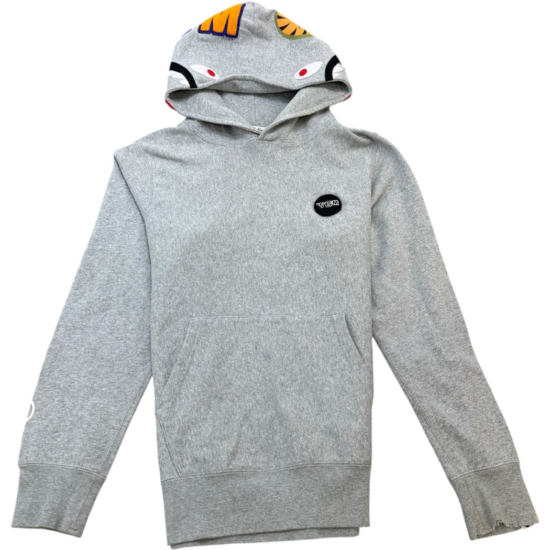 Men's Embroidered Logo Hoodie Grey Size M