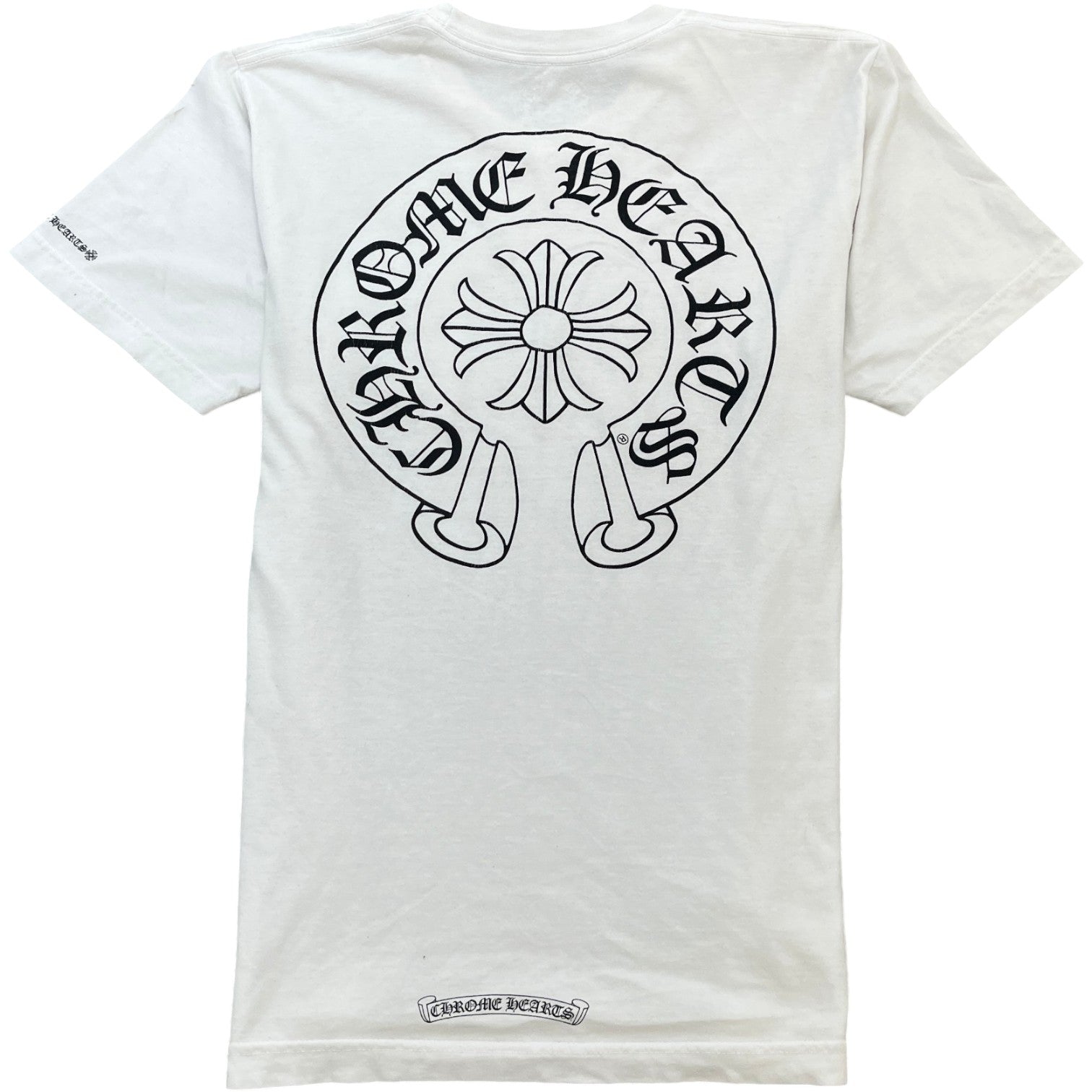 Men's Horseshoe Logo Print T-Shirt White Size M - Photo 2