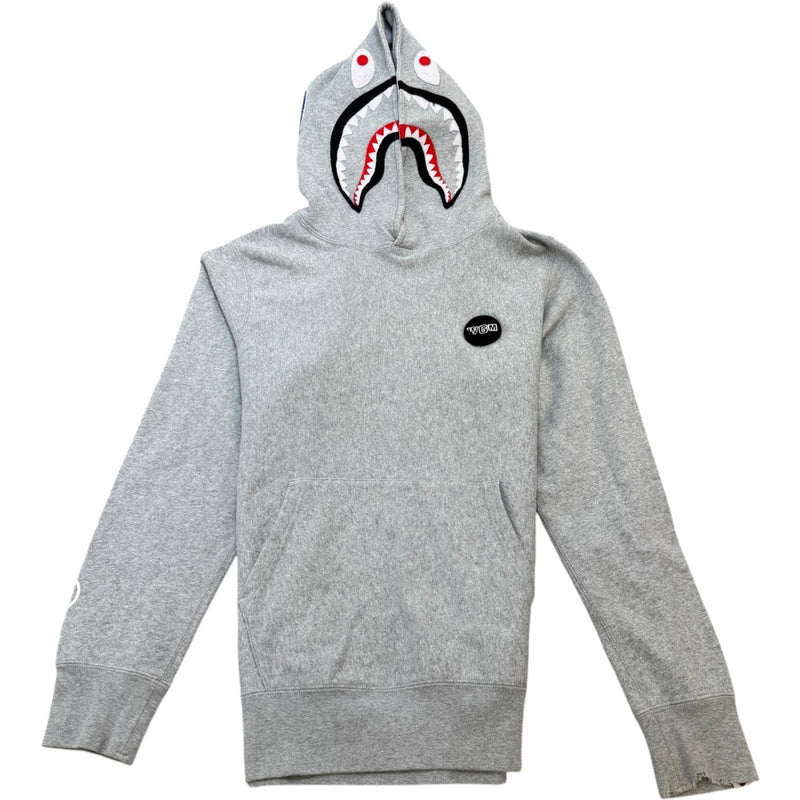 Men's Embroidered Logo Hoodie Grey Size M
